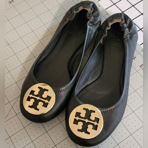 Tory Burch Black Ballet Flats